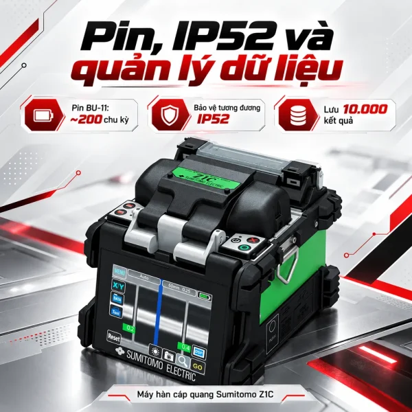 Máy hàn cáp quang Sumitomo Z1C chất lượng cao, chính hãng