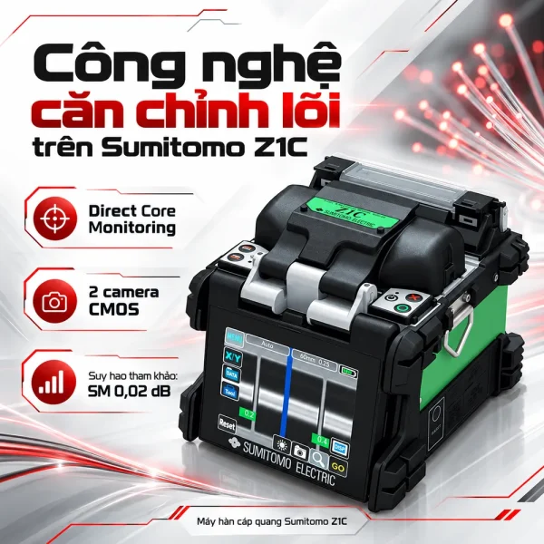 Máy hàn cáp quang Sumitomo Z1C chất lượng cao, chính hãng