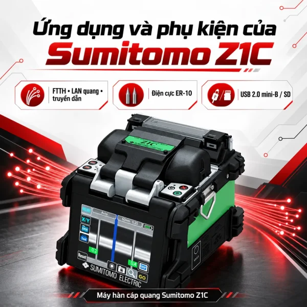 Máy hàn cáp quang Sumitomo Z1C chất lượng cao, chính hãng