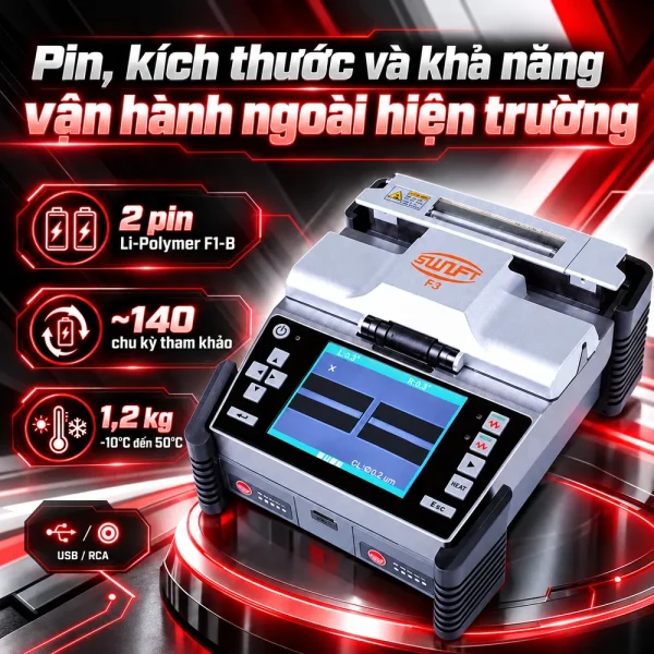Máy hàn cáp quang Swift F3 – Ilsintech
