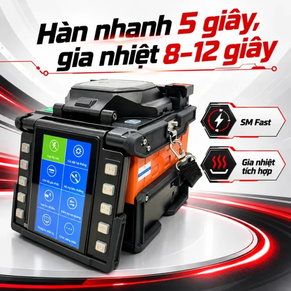 Máy hàn quang Comway C5 – Căn chỉnh lõi PAS, hàn nhanh 5 giây