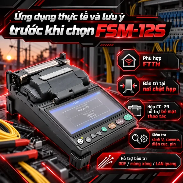 Máy hàn quang Fujikura FSM-12S nhập khẩu nguyên chiếc