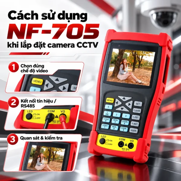 Máy test camera CCTV cao cấp Noyafa NF705