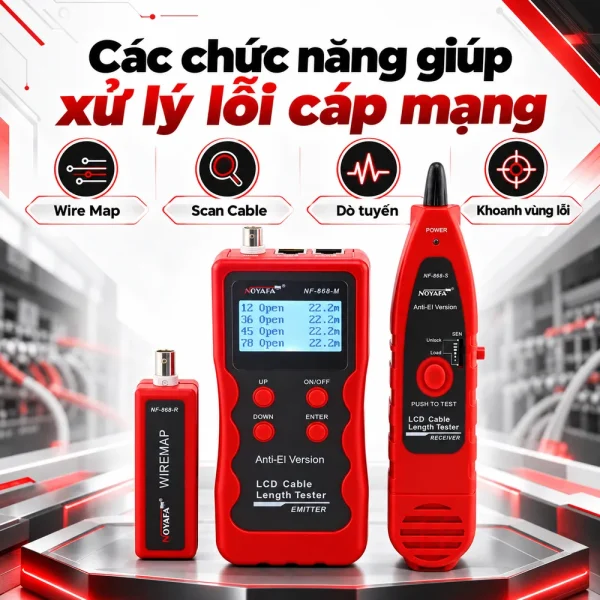 Máy test mạng NF-868 Noyafa