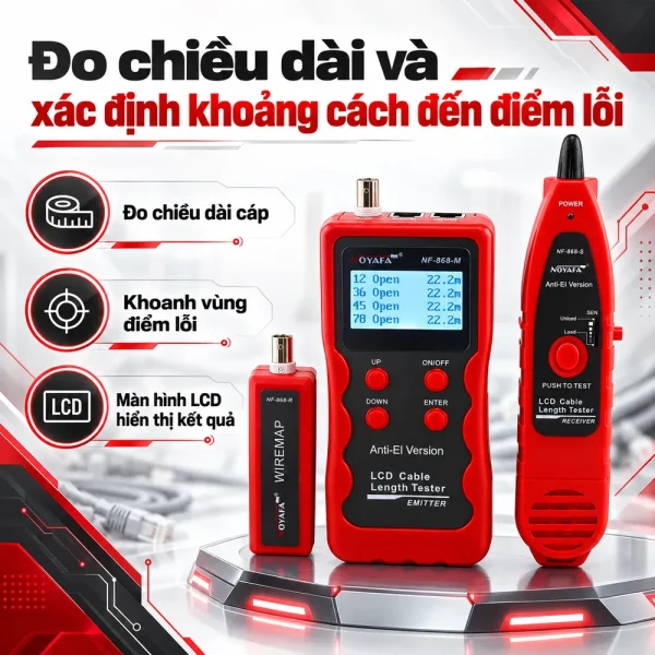 Máy test mạng NF-868 Noyafa