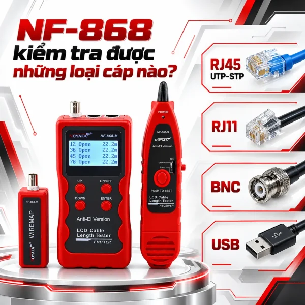 Máy test mạng NF-868 Noyafa