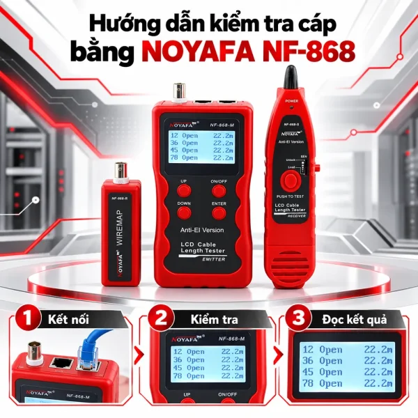 Máy test mạng NF-868 Noyafa