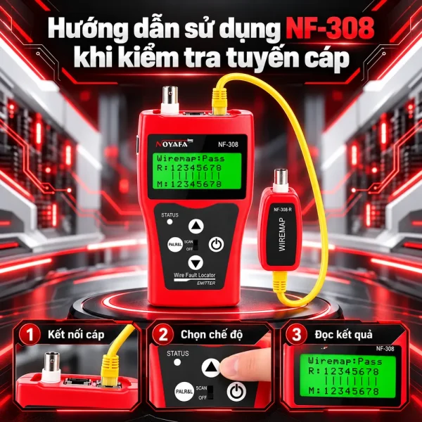 Máy test mạng Noyafa NF308