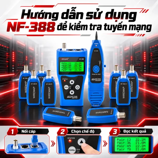 Máy test mạng Noyafa NF388