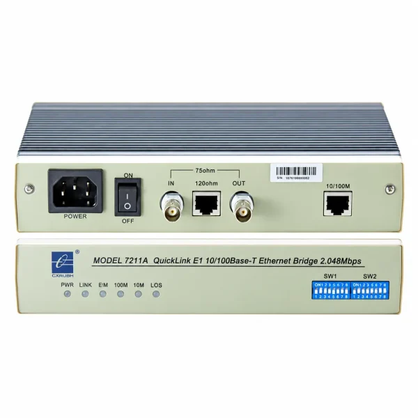 MODEL7211A Converter quang E1 sang Ethernet