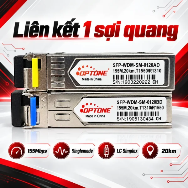 Module OPTONE SFP-WDM-SM-0120AD chính hãng giá tốt