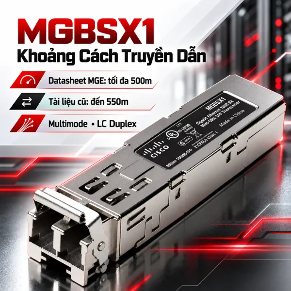 Module quang Cisco MGBSX1 Gigabit SX Mini-GBIC SFP