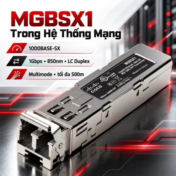 Module quang Cisco MGBSX1 Gigabit SX Mini-GBIC SFP