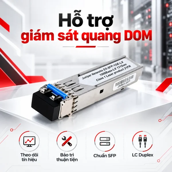 Module quang Juniper 1000Base-T EX-SFP-1GE-LX