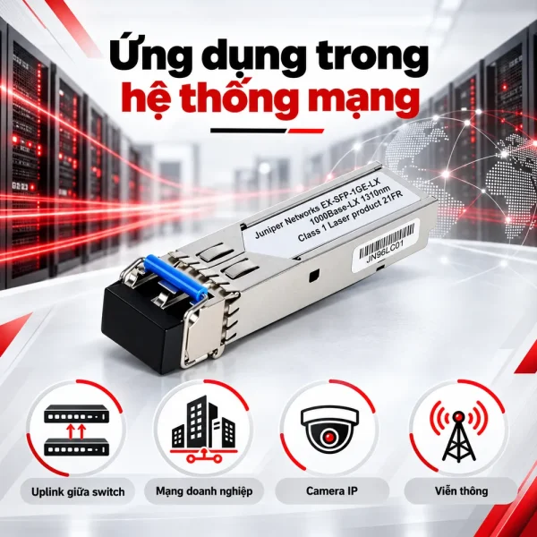 Module quang Juniper 1000Base-T EX-SFP-1GE-LX