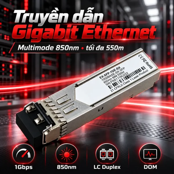 Module quang Juniper 1000Base-T EX-SFP-1GE-SX