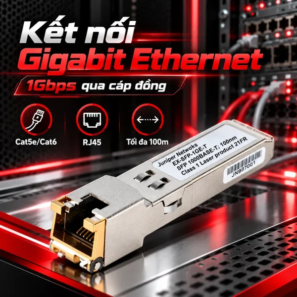 Module quang Juniper 1000Base-T EX-SFP-1GE-T