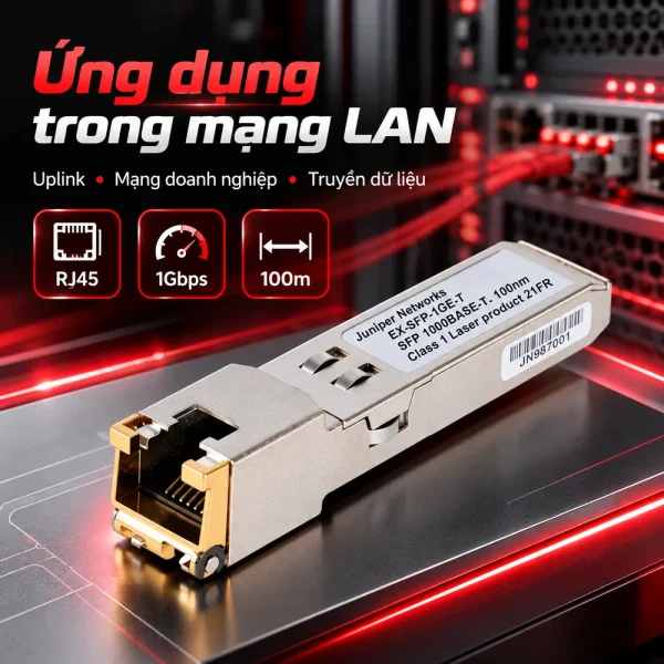 Module quang Juniper 1000Base-T EX-SFP-1GE-T