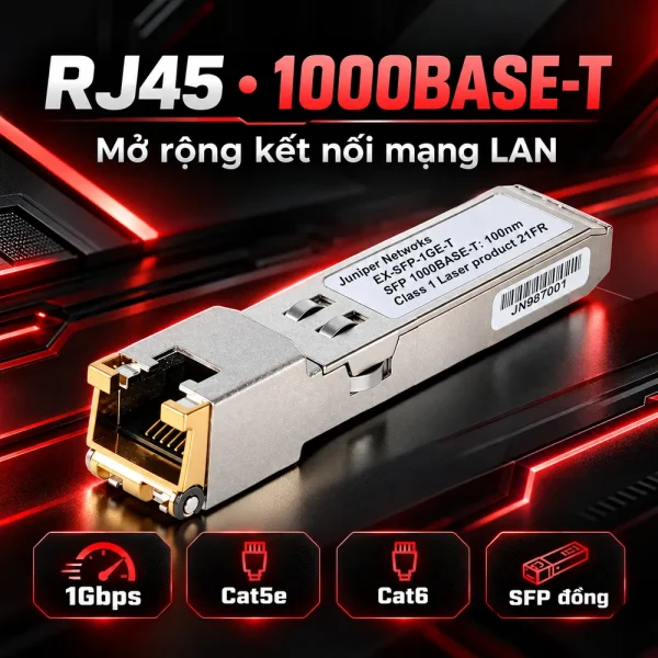 Module quang Juniper 1000Base-T EX-SFP-1GE-T