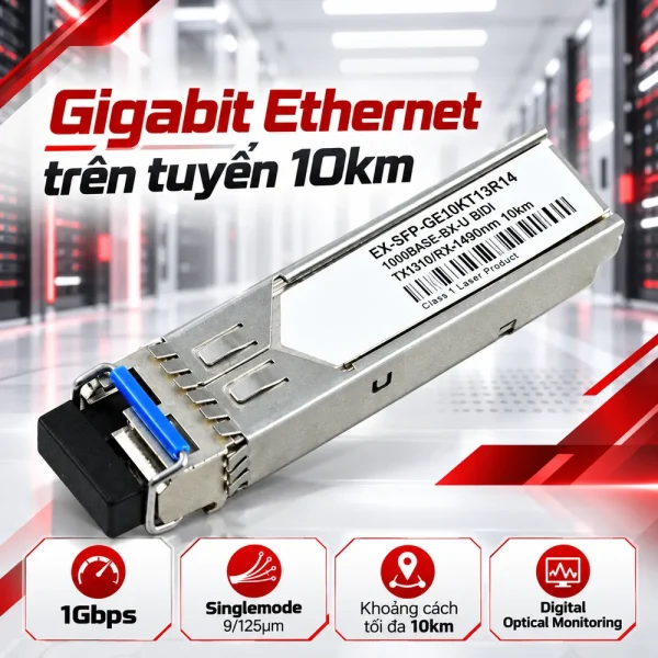 Module quang Juniper 1000Base-T EX-SFP-GE10KT13R14