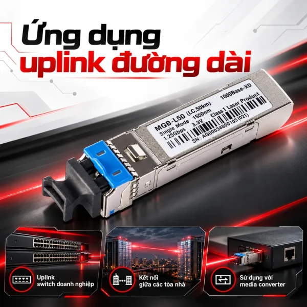 Module quang PLANET 1000Mbps Gigabit Ethernet SFP MGB-L50