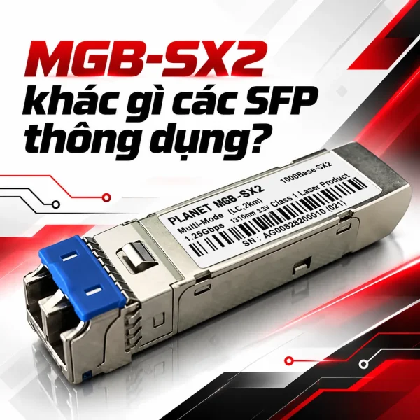 Module quang PLANET MGB-SX2 SFP Gigabit 1310nm Multimode 2km