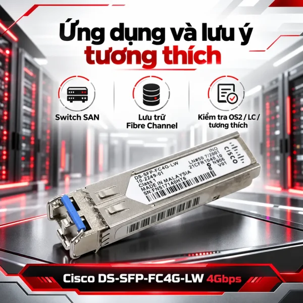 Module quang SFP+ Cisco 4-Gbps DS-SFP-FC4G-LW