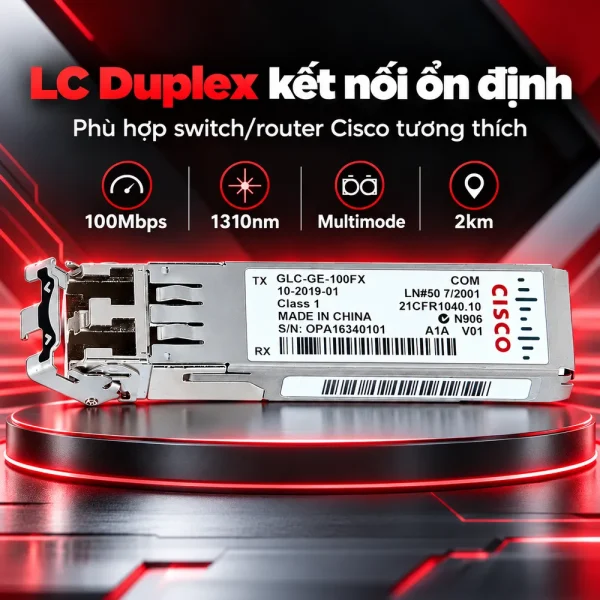 Module quang SFP Cisco GLC-GE-100FX