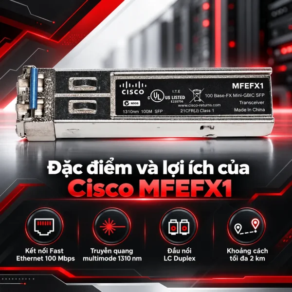Module quang SFP Cisco MFEFX1 100BASE-FX