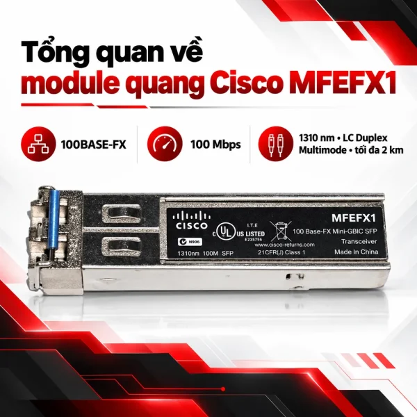 Module quang SFP Cisco MFEFX1 100BASE-FX