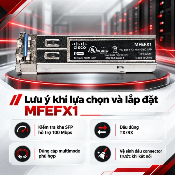 Module quang SFP Cisco MFEFX1 100BASE-FX