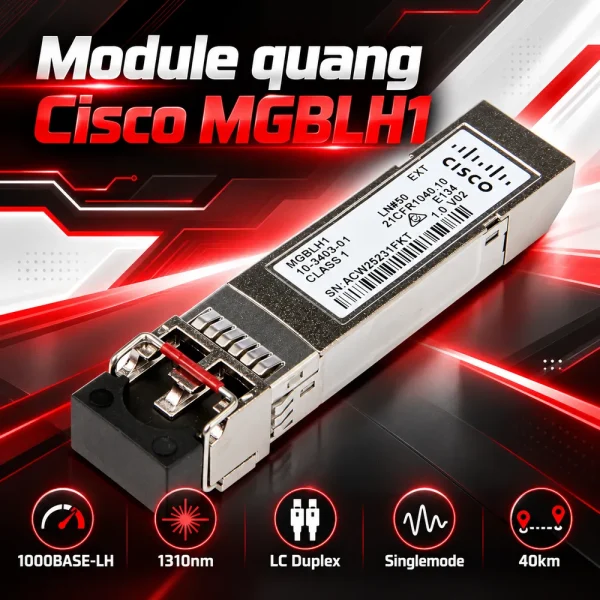 Module quang SFP Cisco MGBLH1 1000BASE-LH