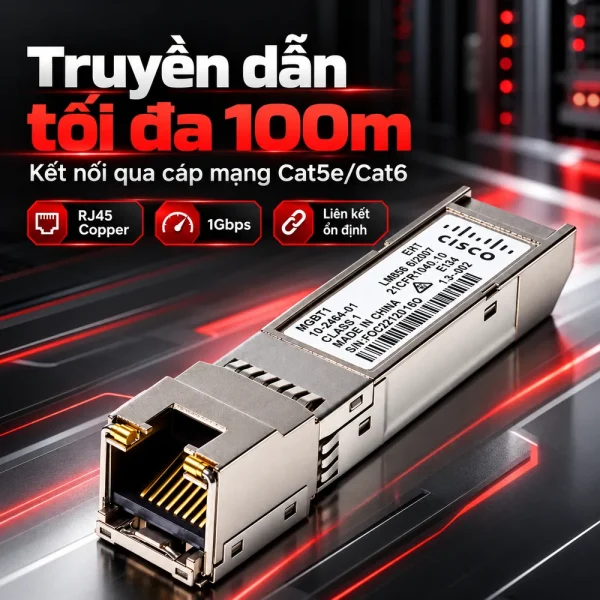 Module quang SFP Cisco MGBT1 1000BASE-T