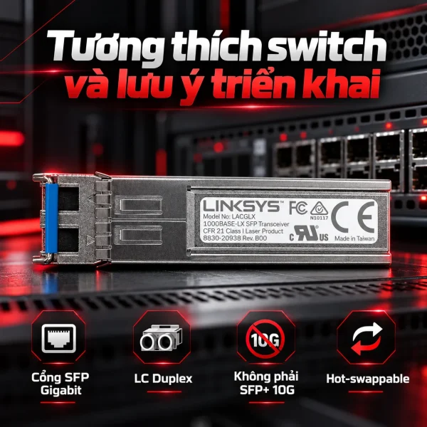 Module quang SFP Linksys LACGLX Singlemode 10km