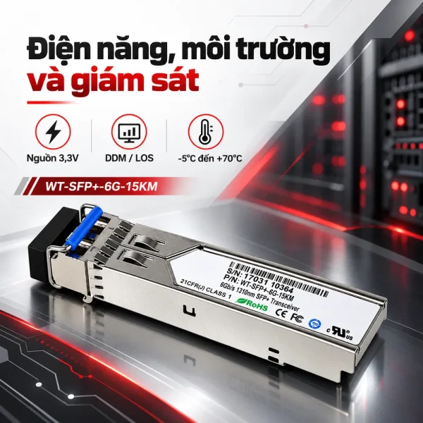 Module quang SFP+ WINTOP WT-SFP+-6G-15KM
