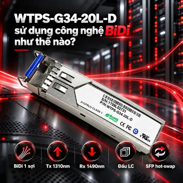 Module quang SFP WINTOP WTPS-G34-20L-D