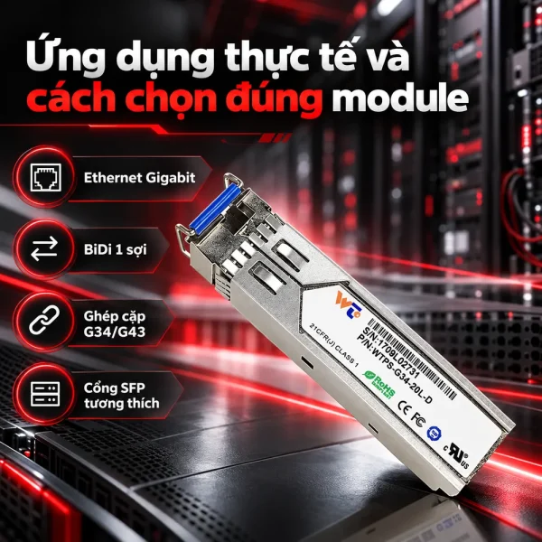 Module quang SFP WINTOP WTPS-G34-40L-D 1310DFB