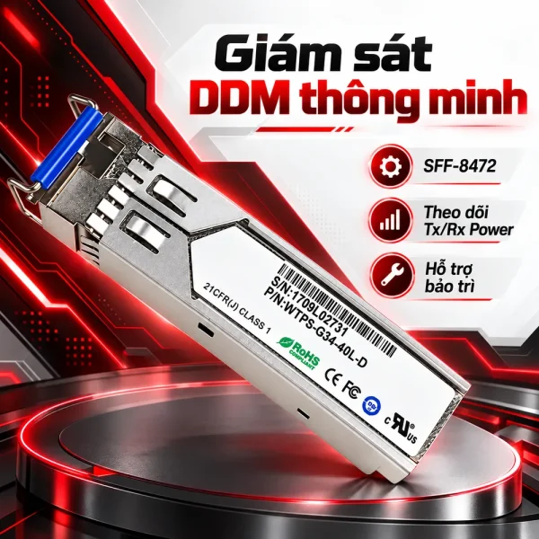 Module quang SFP WINTOP WTPS-G34-40L-D 1310FP