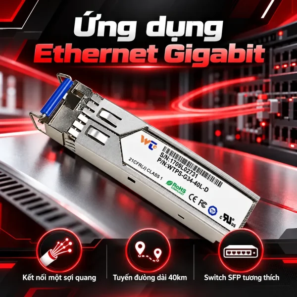 Module quang SFP WINTOP WTPS-G34-40L-D 1310FP