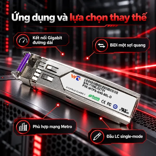 Module quang SFP WINTOP WTPS-G45-80L-D