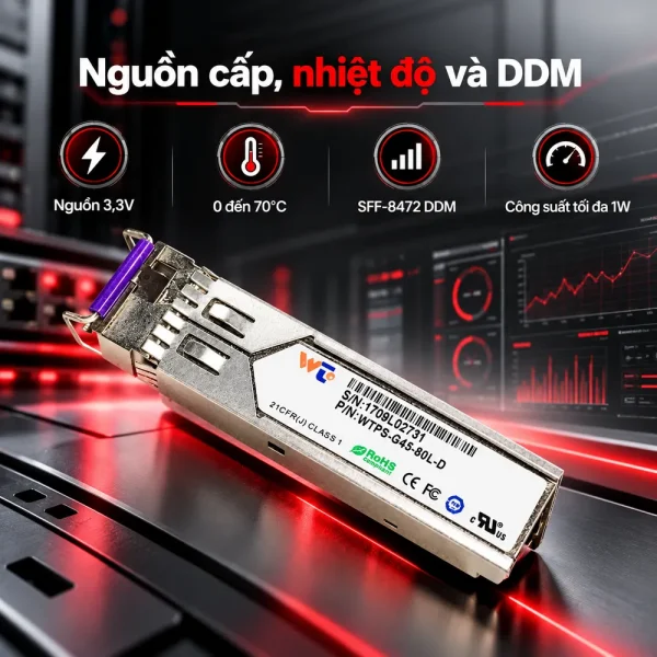 Module quang SFP WINTOP WTPS-G45-80L-D