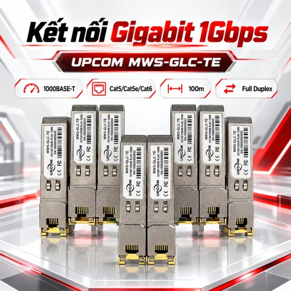 Module quang Upcom cổng đồng RJ45 MWS-GLC-TE