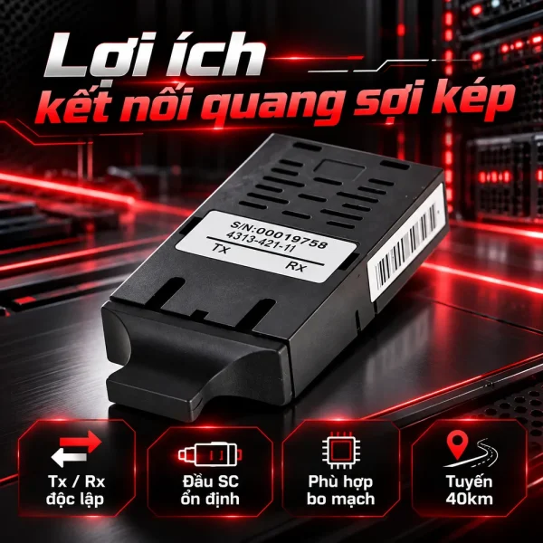 Module quang Wintop 4324-421-1 1×9 1.25G Sợi kép SC 40KM