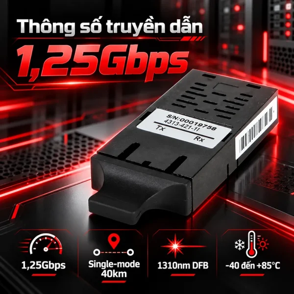 Module quang Wintop 4324-421-1 1×9 1.25G Sợi kép SC 40KM
