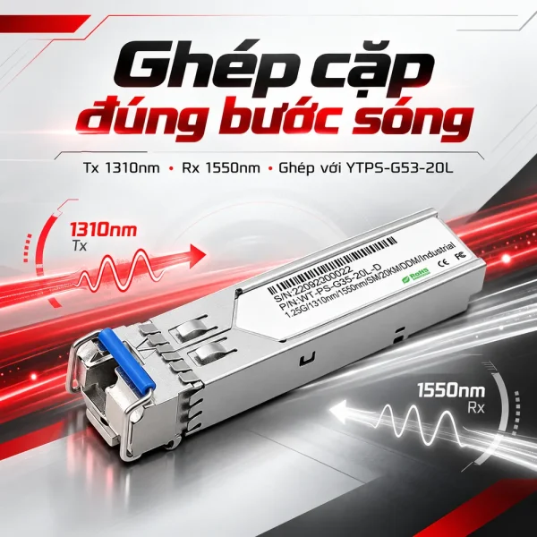 Module quang Wintop SFP 1 sợi Single mode YTPS-G35-20L