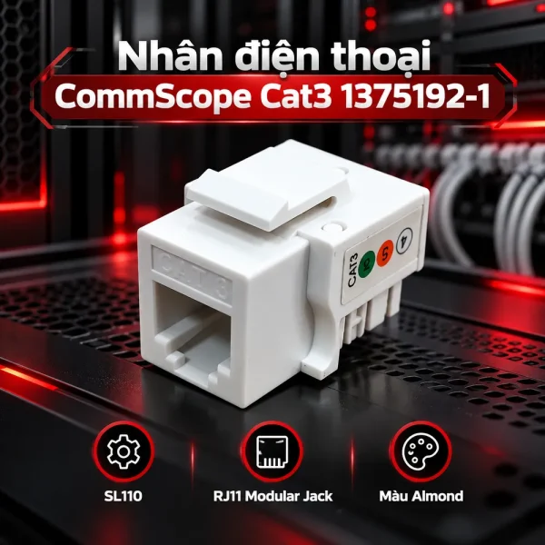 Nhân điện thoại Commscope Cat3 1375192-1