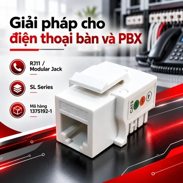 Nhân điện thoại Commscope Cat3 1375192-1