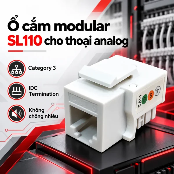 Nhân điện thoại Commscope Cat3 1375192-1