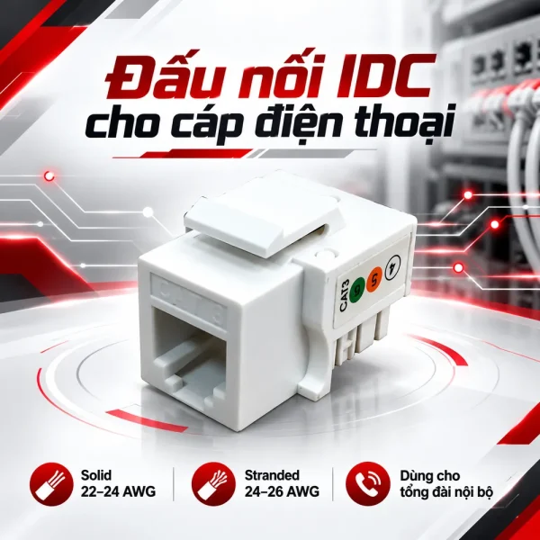 Nhân điện thoại Commscope Cat3 1375192-1