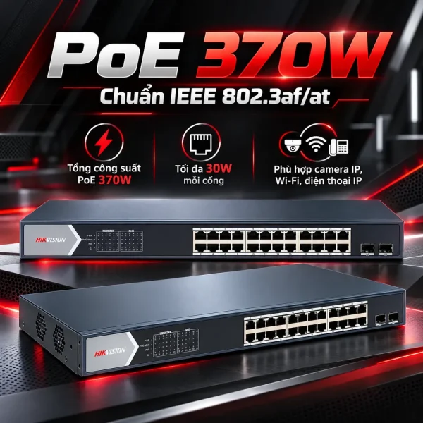 Smart Switch PoE HIKVISION DS-3E1526P-SI 24 cổng